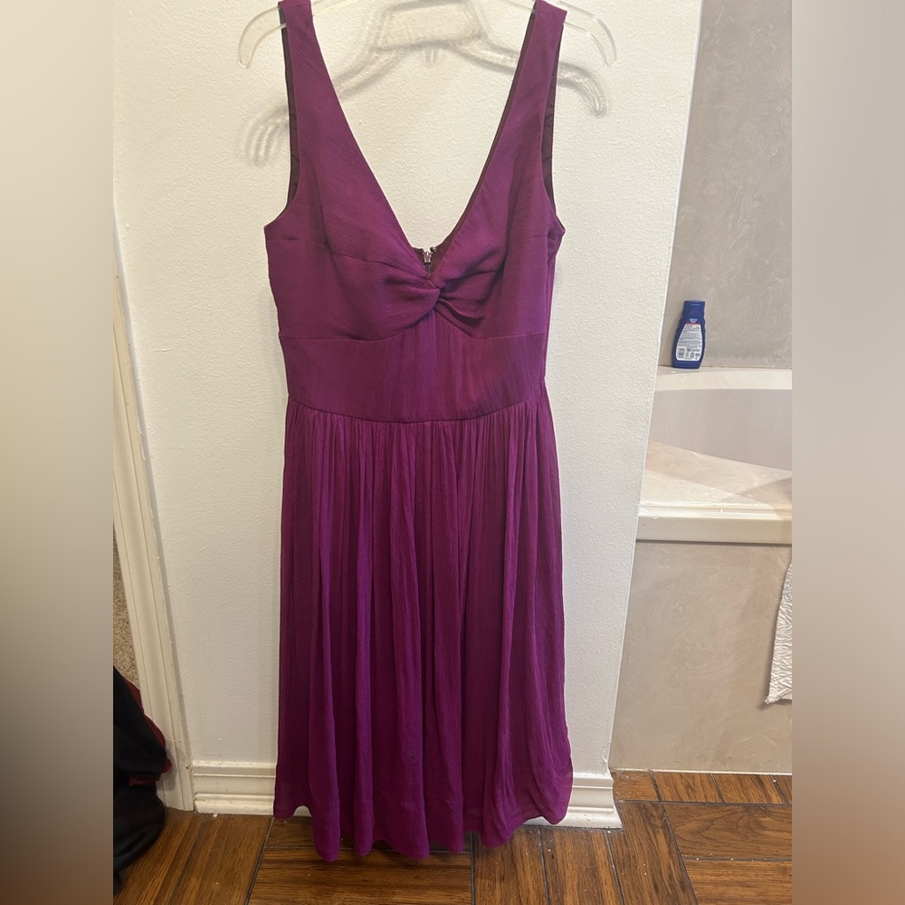 J. Crew Backless Magenta Dress